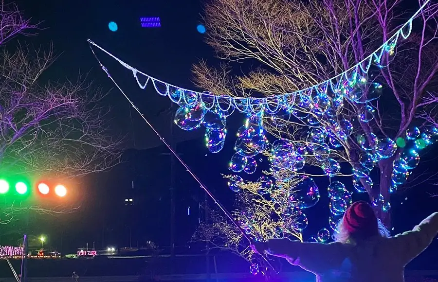 シャボン玉イベント会場