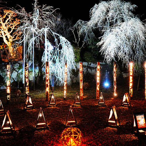 手作り竹行灯と絵行灯のご紹介☆